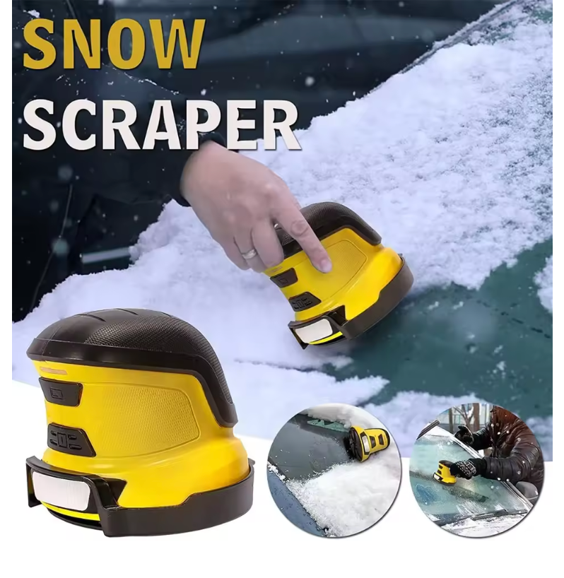 NextAura™ Elektrische IJs- & Sneeuwschraper – Roterende Ice Scraper voor Snelle Ruitontdooiing