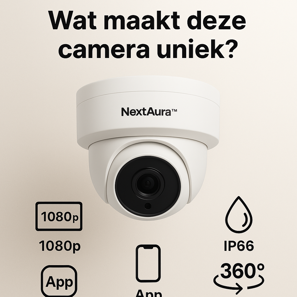 NextAura™ Outdoor Smart Security Camera – 360° Vision Pro Trio Pack + Montagekit