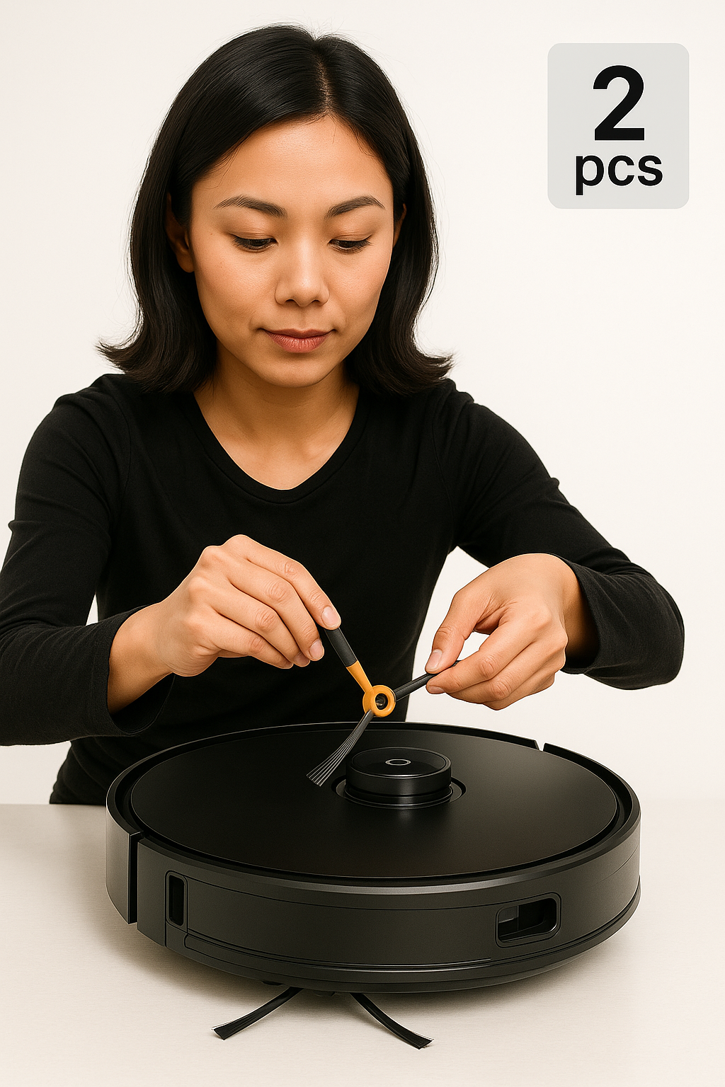 Zijborstel set (2 stuks) voor RoboSoft™ robotstofzuiger