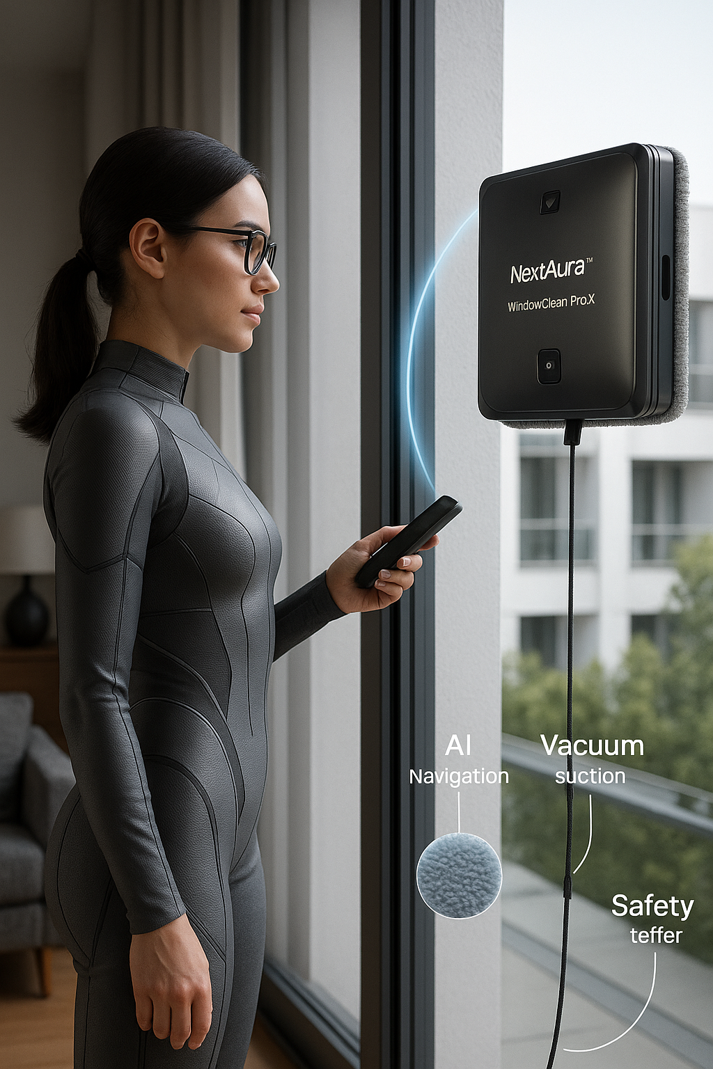 NextAura™ WindowClean Robot Pro X