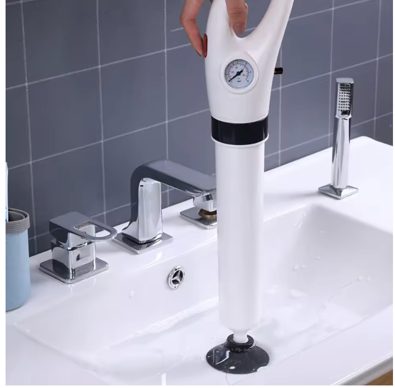 Hogedruk Afvoer Ontstopper – 4-in-1 Power Plunjer voor Toilet, Gootsteen & Afvoer | Zonder Chemicaliën | Professionele Resultaten