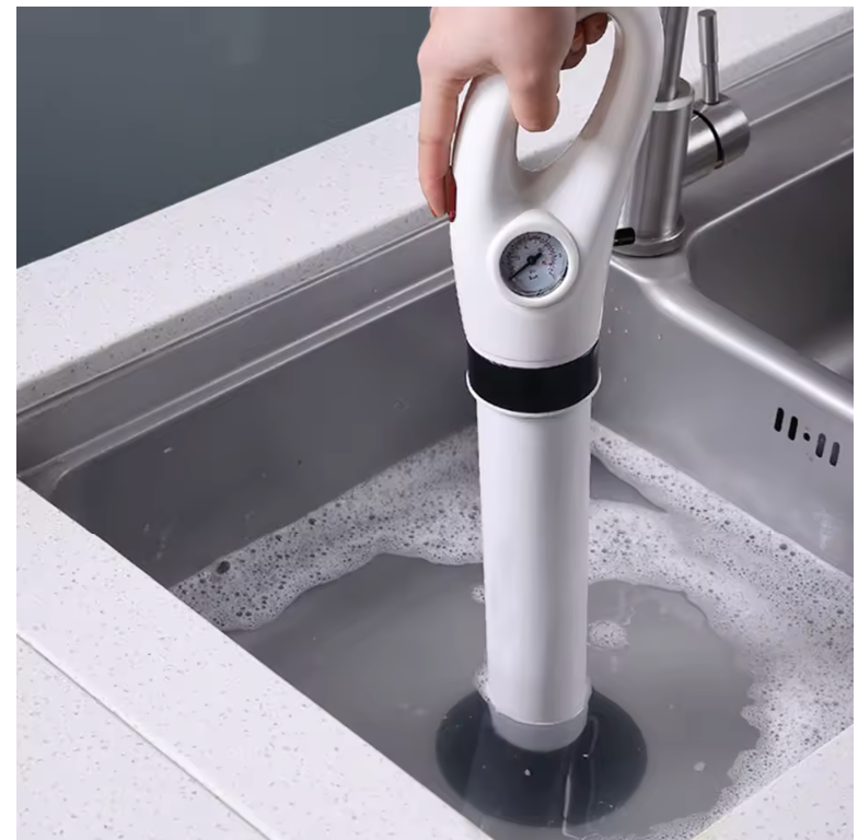 Hogedruk Afvoer Ontstopper – 4-in-1 Power Plunjer voor Toilet, Gootsteen & Afvoer | Zonder Chemicaliën | Professionele Resultaten