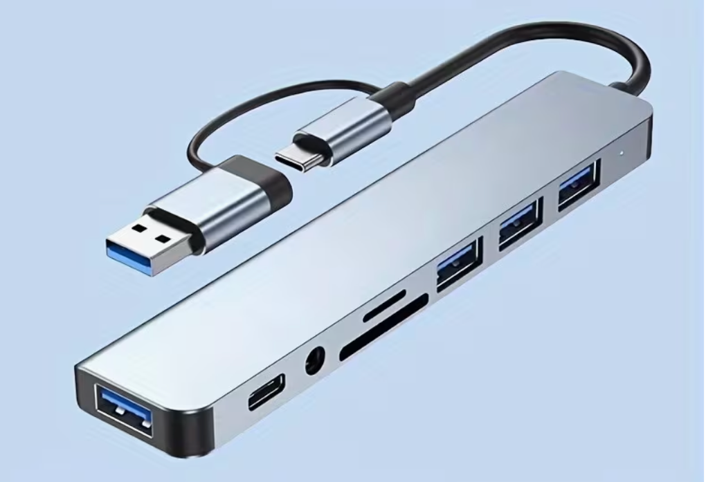 NextAura™ USB-C 8-in-2 Premium Docking Hub