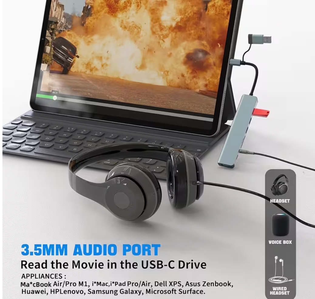 NextAura™ USB-C 8-in-2 Premium Docking Hub