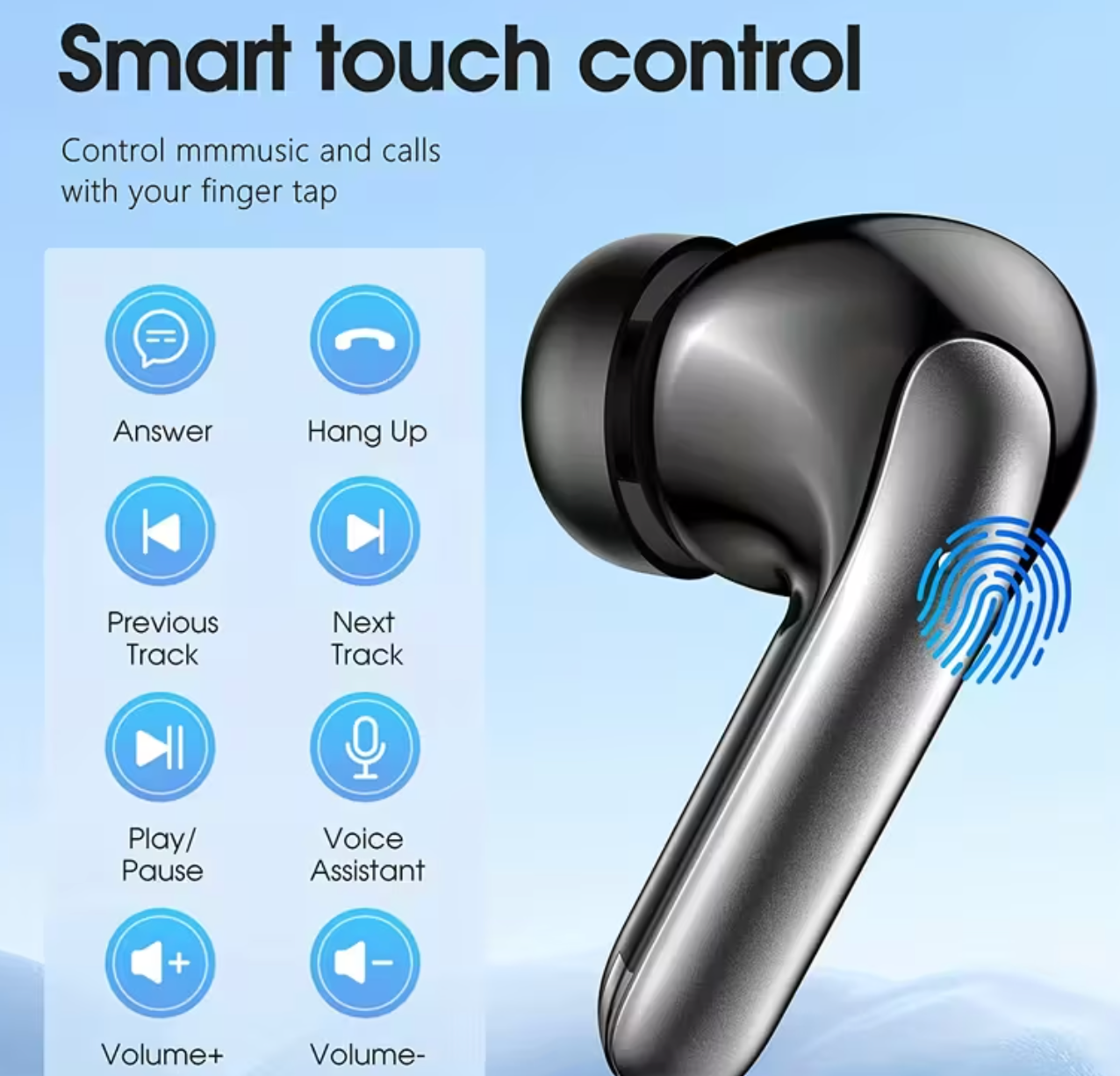 Premium Draadloze Oordopjes ANC™ – Bluetooth 5.3 Noise Cancelling