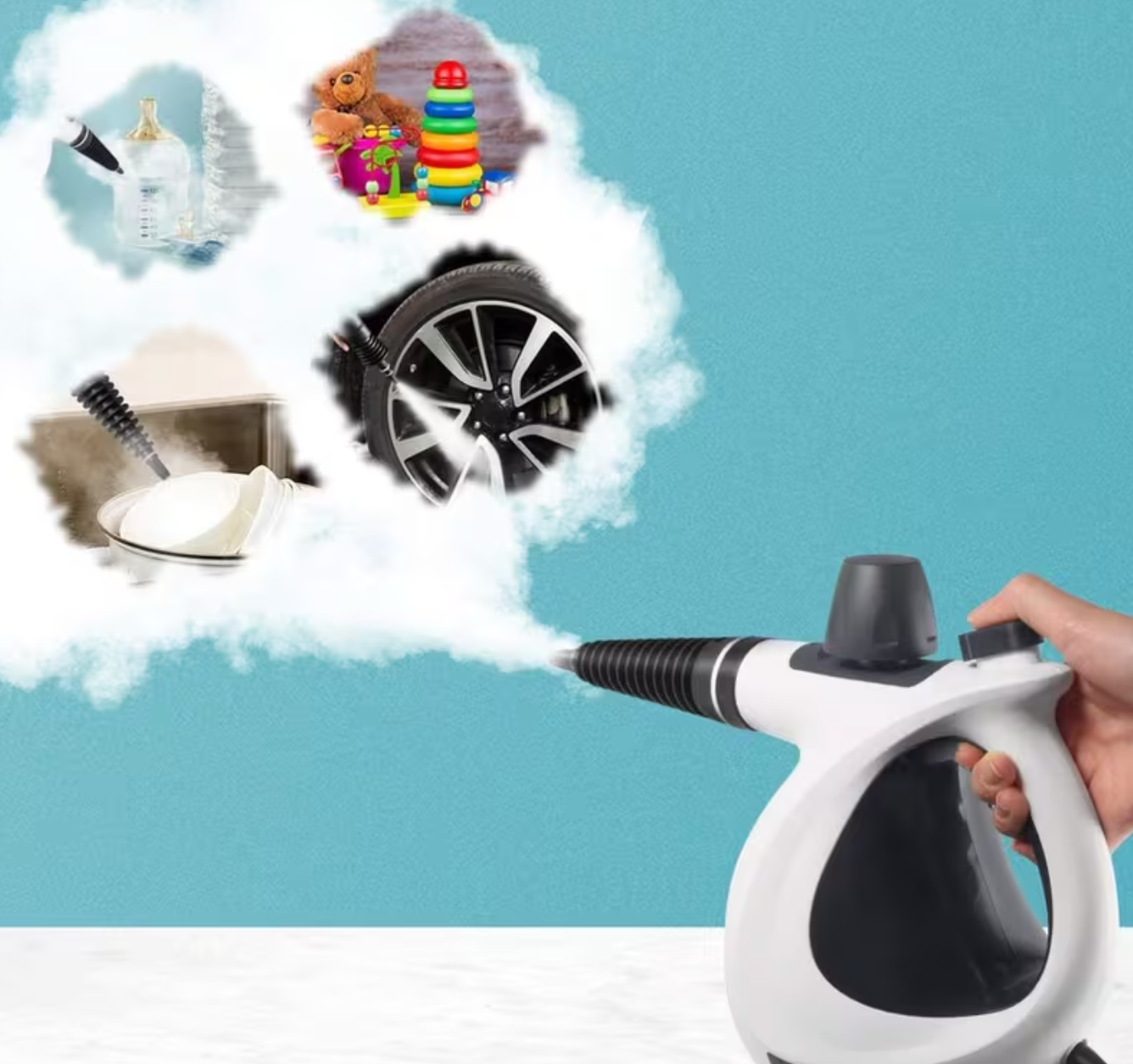 Mini Stoomreiniger™ – High Pressure Handheld Steam Cleaner (3-in-1)